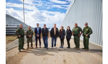 Senate Minority Leader Jones with Border Patrol Agents, elected officials, and staff