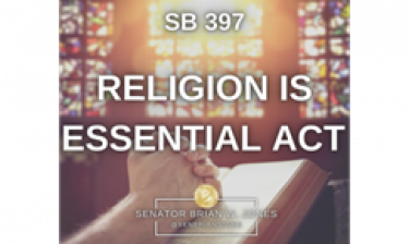 SB 397 Religion is Essential Act