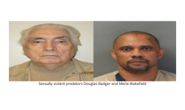Sexually violent predators Douglas Badger and Merle Wakefield