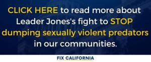 Senate Minority Leader Jones and Senator Alvarado-Gil introduce bipartisan measure to protect communities from Sexually Violent Predators  